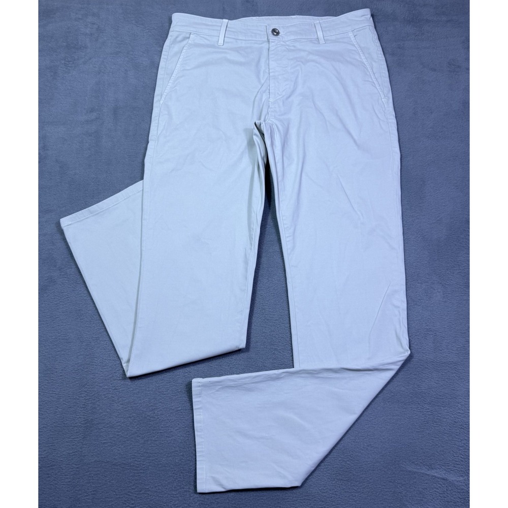 AG Adriano Goldschmied Pants Mens 33R (33x34) The Luxe Khaki Tailored Trouser